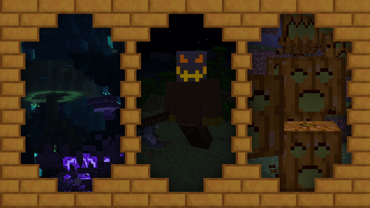 Information about SpookyJam: 2018. Left: The Midnight, Center:Harvester's Night, Right:Eerie Entities